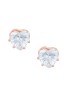 Lootkabazaar Korean Made Cubic Zirconia Stylish Heart Dailywear Stud Earring Valentine Free Gift Combo For Women (Pack Of 3) (KKGJERGS111846)